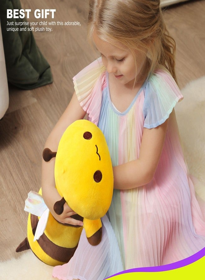 Onsoyours Original Cute Bee Plushies, Soft Stuffed Animal Honey Bee Plush Toy Pillow Small Gifts for Kids (Yellow, 9") - Image 4